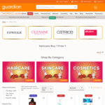 40% off All Cosmetics and 30% off All Haircare/Skincare at Guardian
