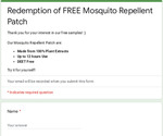 Free Mosquito Repellent Patch Delivered from Borsch Med
