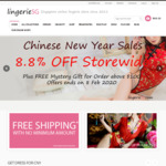 8.8% Chinese New Year Lingerie Sales!