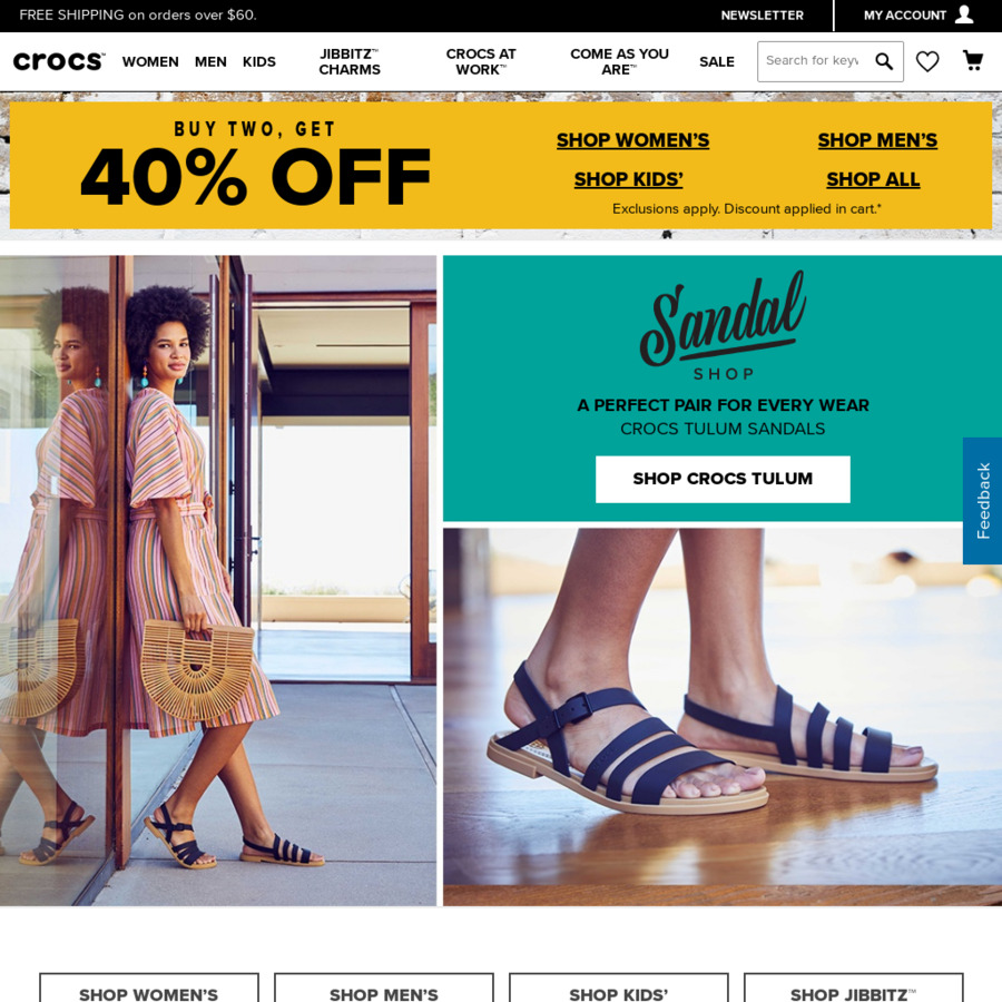 crocs 40 off