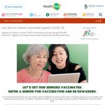 Get a Free $30 HPB eVoucher for Referring Seniors To Receive COVID-19 Vaccination at HealthHub