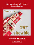 25% off Sitewide at Vaniday
