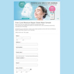 Free Curel Moisture Repair Sheet Mask Sample Delivered from Kao
