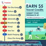 Free $5 Travel Credits from TransitLink