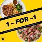 1 for 1 Main Courses + Free Drink with $20 Min Spend at Collin's Grille (Selected Stores, Weekdays, 11am-5pm)